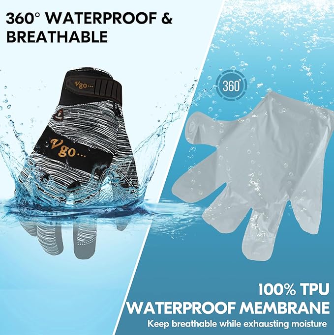 Vgo... 0°C/32°F Winter Men's Lightweighted Lined Work Gloves for Light Duty Works(SL7895FW)