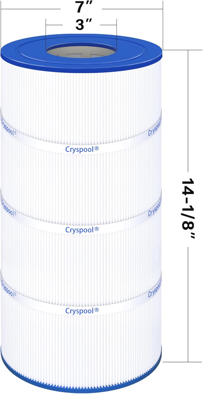 Cryspool® 07031 Filter Compatible with CCP240, R173572, Quantum-240, 178569, C-7469, PCC60, Ultral-A4, FC-1975, 4×60 Sq. Ft Pool Filter Cartridge, 4 Pack