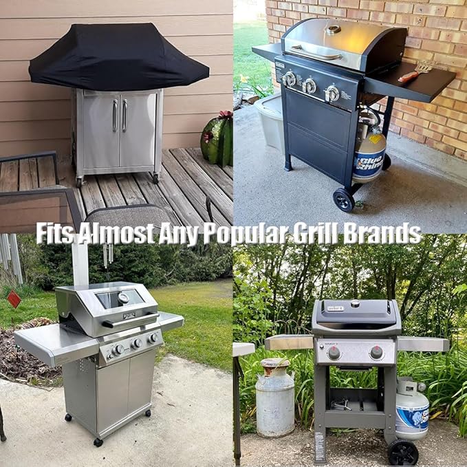 Short BBQ Grill Cover Lightweight Waterproof Outdoor Summer BBQ Gas Grill Covers 54 inches