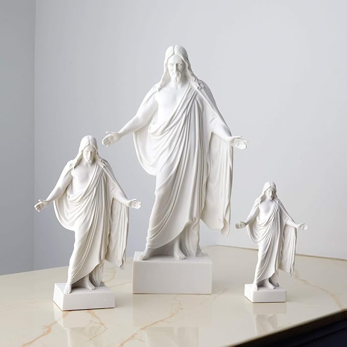 Deseret Book - BELOSOL - Christus Statue - Christian Decor - Jesus Statue - Jesus Home Decor - Inspirational Sculpture - Christian Living - 9"