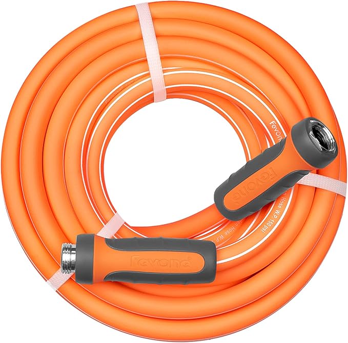 Fevone Garden Hose 35 ft., Lightweight Hybrid Water Hose, Flexible and Durable, Leak-Free Connections