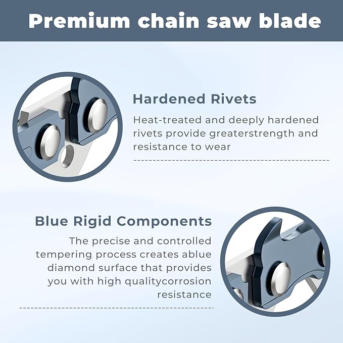 6" Pruning Chainsaw Chain Replacement for RYOBI P25013,P25013BTL 18V Pruning Chainsaw,RY6C1 Mini Saw Chain,38 Drive Links 0.043" Gauge 1/4" LP Pitch (3 Pack)