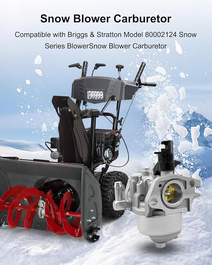 Carburetor Fit for Snow Series Blower Carb Replace 80002124
