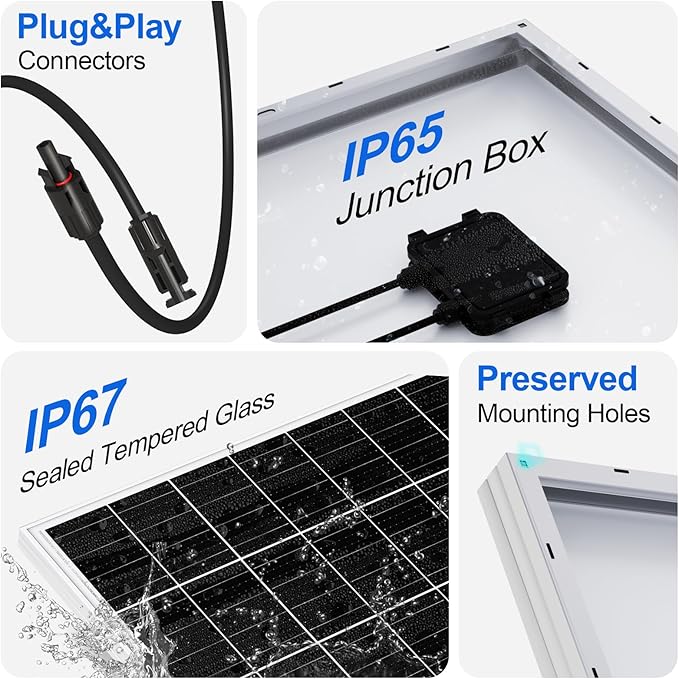 ECO-WORTHY 1600W Solar Tracker System: 8pcs 195W Monocrystalline Solar Panels, Expanded Version Dual-Axis Solar Tracking Kit with Power Box and Controller for Shed Farm Yard