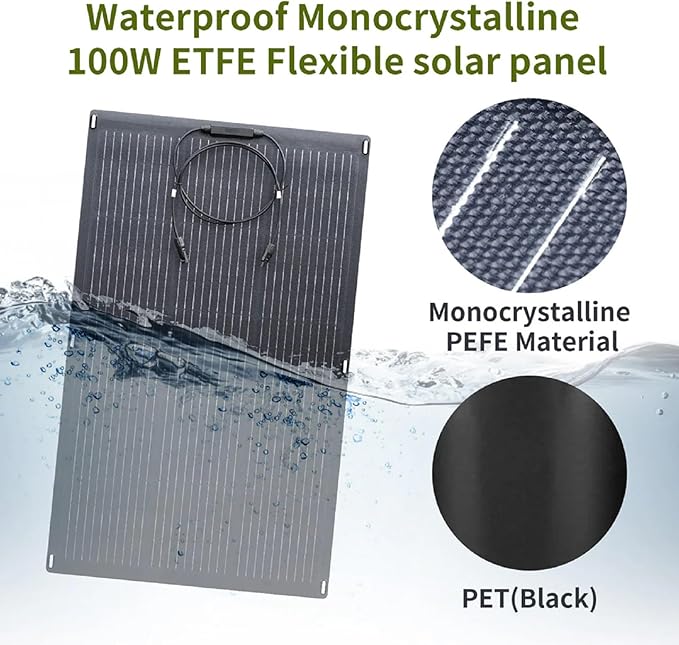 ALLPOWERS Foldable Portable Solar Panels (100W Solar Panel)