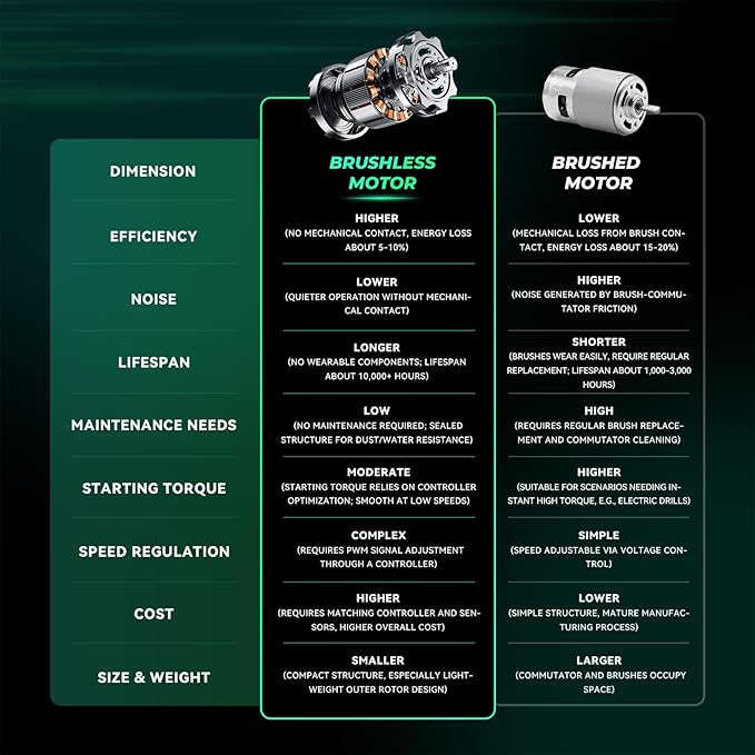 Mini Chainsaw 8inch, Chainsaw Cordless w Automatic Oiler, Handheld Electric Power Chain Saw w Security Lock, Brushless Motor,Chainsaws for Wood/Trees Trimming (Green - 2 batteries, 8 INCH)