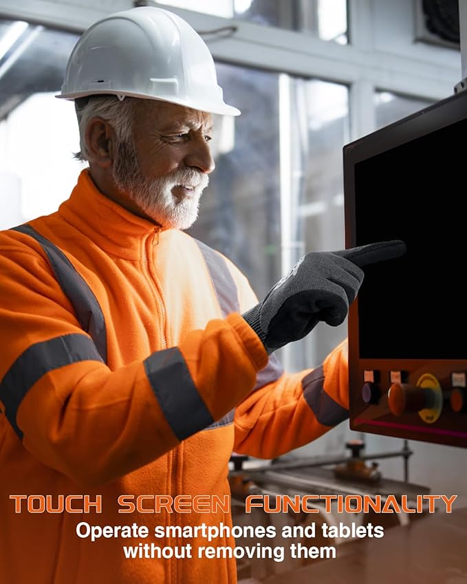 A9 Cut Resistant Work Gloves, 18 Gauge Ultra-light Foam Nitrile Coated Touchscreen ANSI A3 A4 A6 A9 Cutting Glove