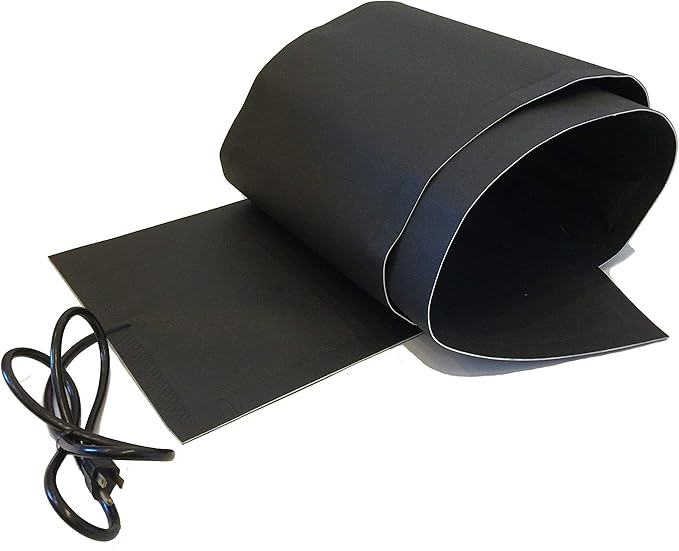RHS Snow Melting System - Roof and Valley Heater - Snow and Ice Melting Mats - Ice Dam Prevention - Color Black - American Made - Melts 2 Inches of Snow per Hour (10' ft. x 13" in.)