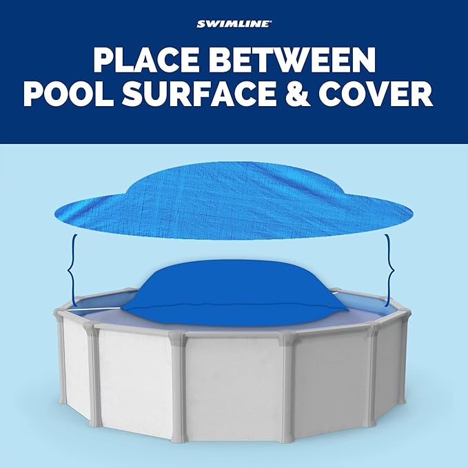 SWIMLINE HYDROTOOLS Air Pillow For Above Ground Pools Cover Winterizing | 4 x 8 ft Cushion Swimming Pool Closing Winter Kit | Cold Resistant Ice Equalizer Thick Pool Pillows Accessories | 1148 ACC48