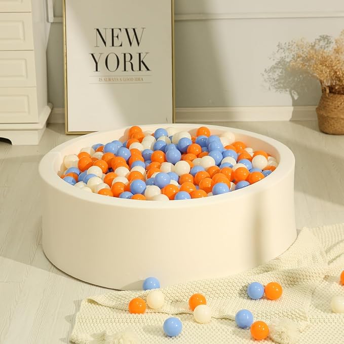 TRENDPLAY Plastic Balls for Ball Pits - Hollow Balls- Safe and Exciting Playtime - Perfect for Baby Pools, Birthday Party Decoration