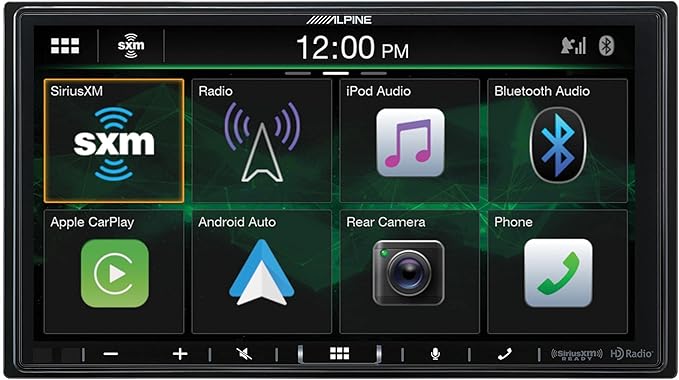 Alpine i407-WRA-JK 7in in-Dash Digital Receiver with SXV300v1 Satellite Radio Tuner Compatible with 07-17 Jeep Wrangler