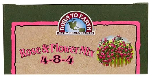 Down to Earth All Natural Rose & Flower Bulb Fertilizer Mix 4-8-4, 1 lb