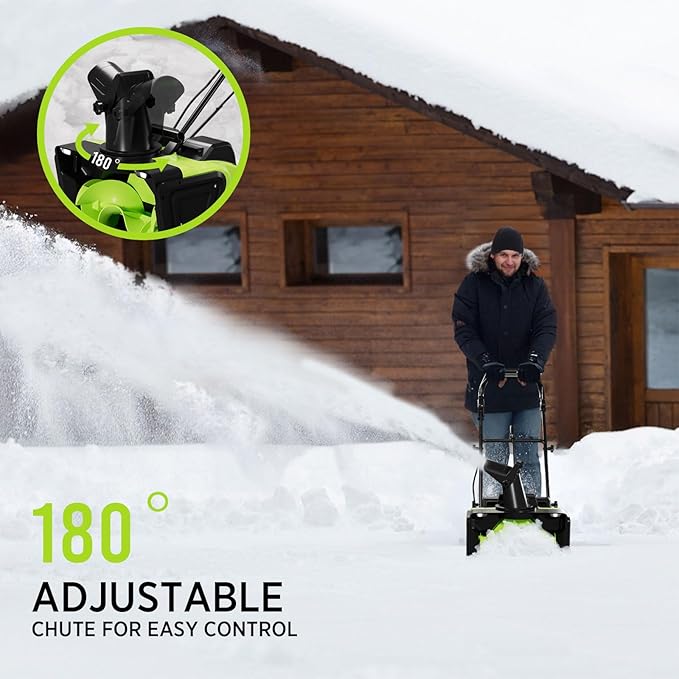 STEELITE Cordless Snow Blower & Snow Shovel Combo - 42V 20-Inch Snow Thrower (850 lbs/Minute) + 21V 12-Inch Snow Shovel (20-Ft Throwing Distance) - Includes 3 x 4.0Ah Batteries & Charger (2 Packages)