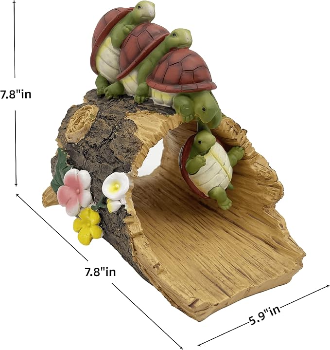 Turtle Statues Gutter Downspout Extension Statues Garden Decoration,Resin Statue Outdoor Decor,Animal Downspout Diverter,Decorative Gutter Extension,3"×4" Downspout Extender Diverter Splash Block