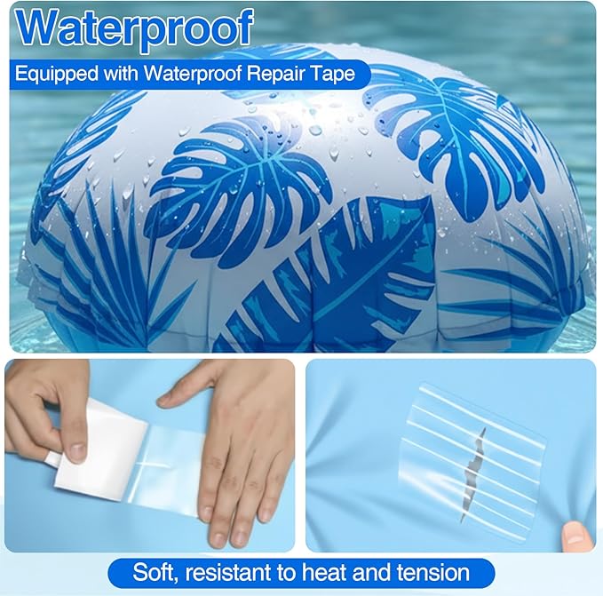 8pcs 4ft Pool Pillows for Above Ground Pools, Cover Balloon Winterizing Inflatable Air Pillow Float with Ropes PVC Ice Equalizer Closing Winter Swimming Ball Accessories