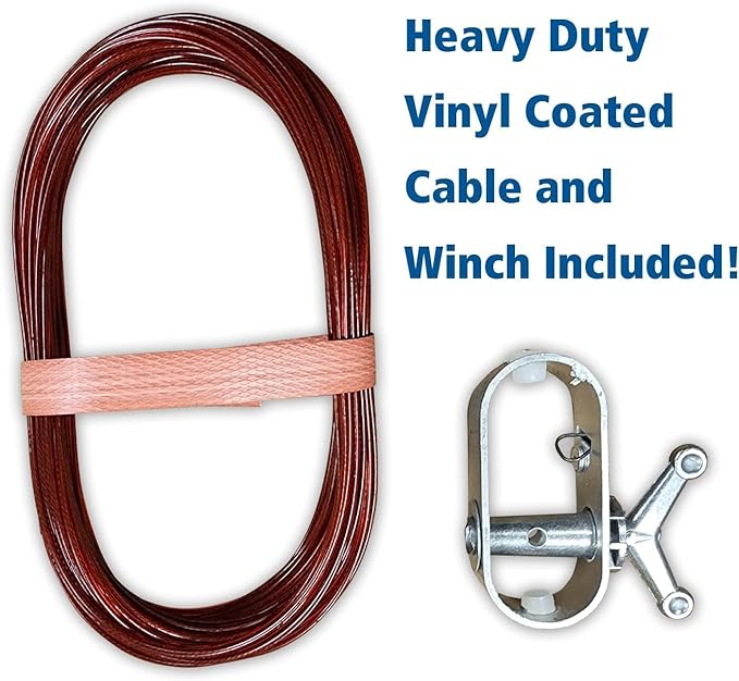 Heavy-Duty Winter Pool Cover | 24 ft Round, 12x12 Scrim Strength, 12-Year Warranty | UV and Cold Resistant, Weatherproof Durable Protection for Above-Ground Pools | Winch & Cable Included