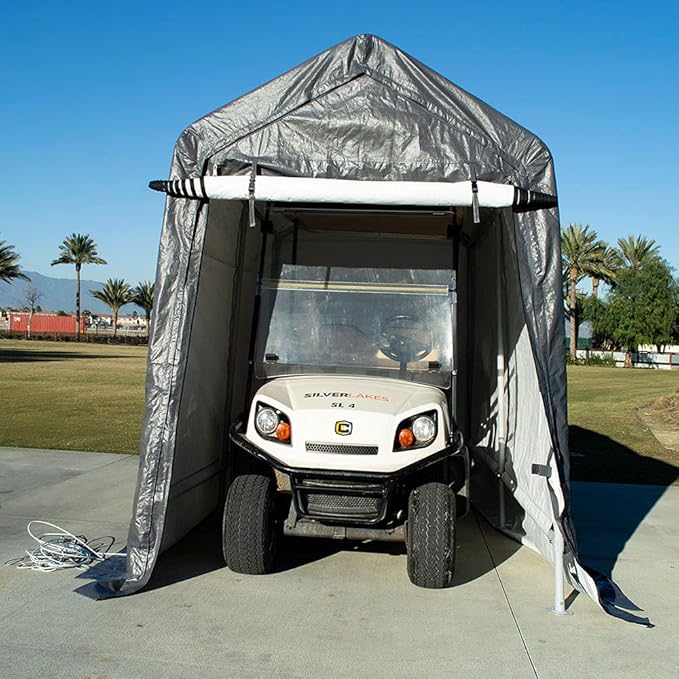 Impact Canopy 7x12 Portable Shed, Grey