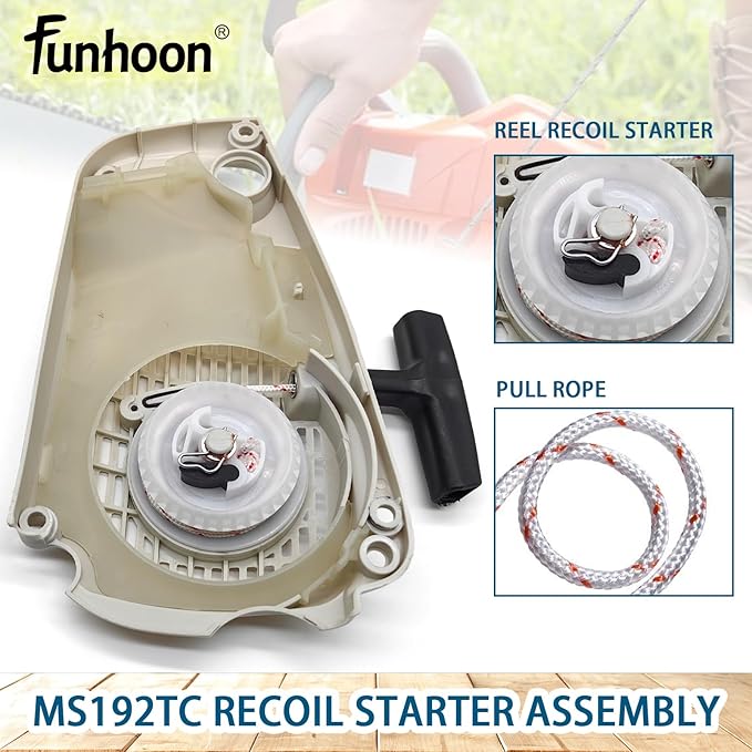 1137 080 2108 Recoil Starter Assembly for Stihl MS191T MS192T MS192TC MS193T Chainsaws Replaces 1137 080 2100