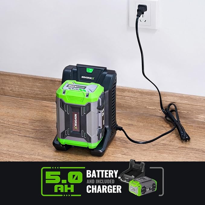 60-Volt Lithium-ion Cordless Leaf Blower with 5.0Ah Battery and Charger 810 CFM Variable-Speed