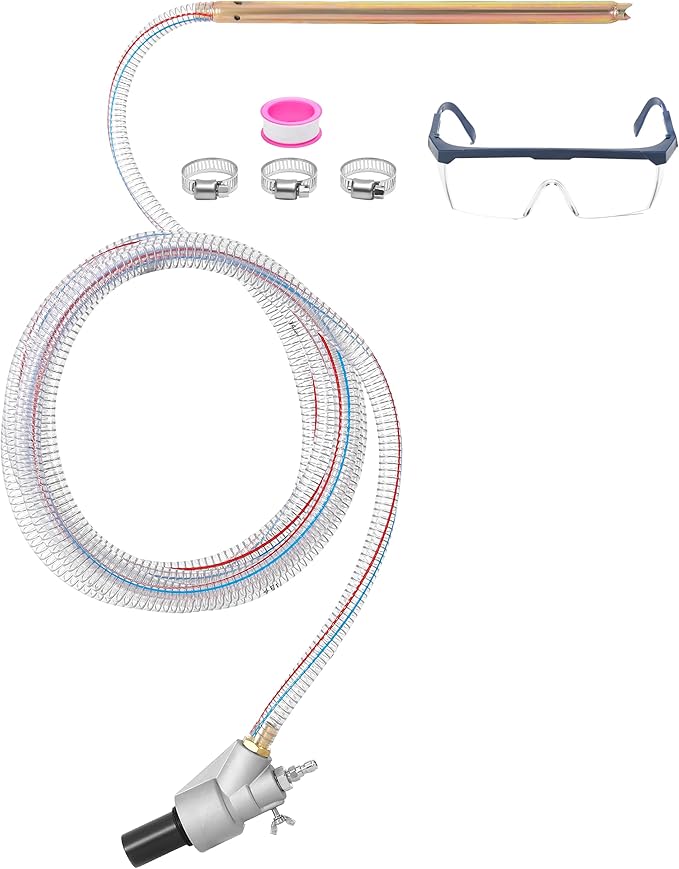 RIDGE WASHER Pressure Washer Sandblasting Kit, Dustless-Wet Sand Blaster for Pressure Washers, 5000 PSI, 8.0 GPM, 1/4 Inch Quick Connect