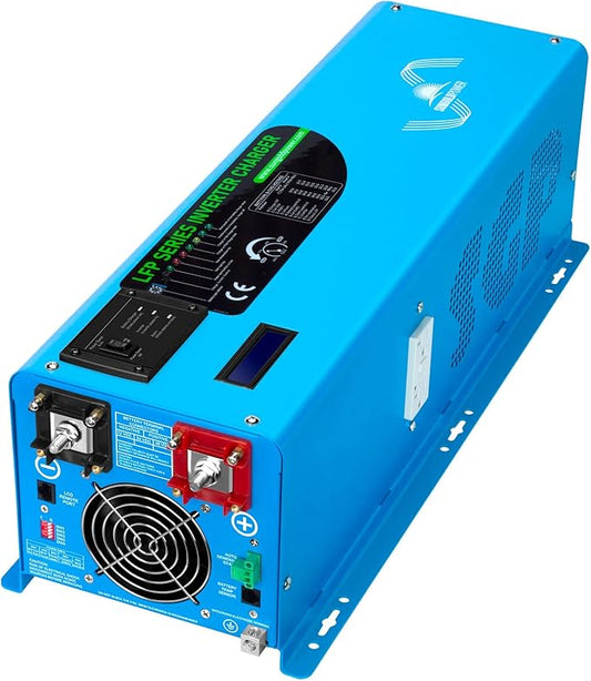 SUNGOLDPOWER UL1741 6000W 48Vdc Pure Sine Wave Inverter Low Frequency 240Vac Input 120Vac/240Vac Output Split Phase with Battery Charger Off-Grid 18000W Peak