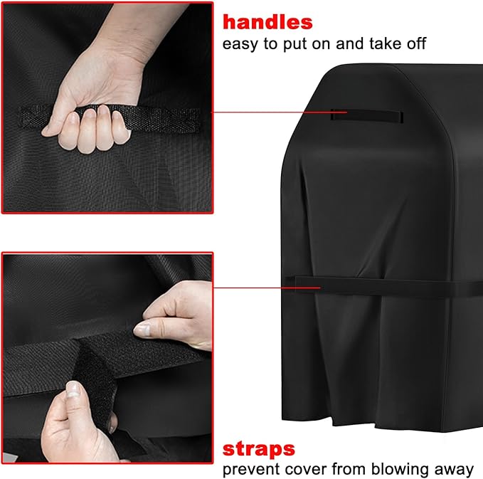 BBQ Grill Cover, 40-Inch Heavy Duty Waterproof UV Resistant Tear Resistant BBQ Gas Grill Cover for Nexgrill Brinkmann Weber Char-Broil and More