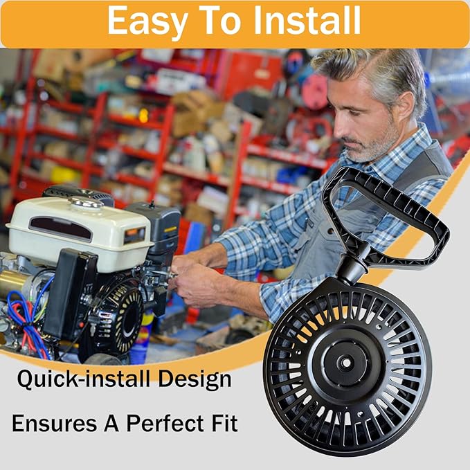 PlumPine 20001054 Pull Start Assembly for Ariens 208cc 223cc 254cc Engine Compact Classic SNO-Tek Deluxe Snow Blower for LCT StormForce Engines Recoil Starter Replacement 06002
