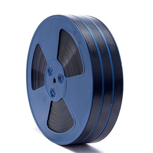 Heavy Duty Packaging 3pcs 5/8"(16mm) x 0.35" x 330'Black Industrial-Grade Polyester(PET) Strapping Roll,Pallet Strap Coil for Packaging Strapping Tool- 1400 lbs Break Strength（990ft Black)