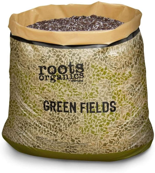 Roots Organics ROGF Green Fields Hydroponic Nutrient-Based Gardening Potting Soil for Plants, Flowers, and Outdoor Gardens, 1.5 Cu Ft