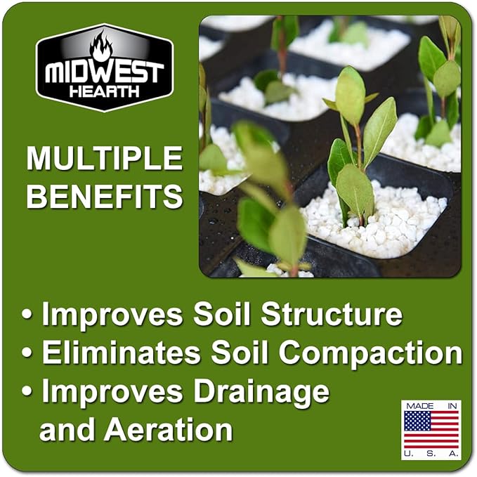 Perlite for Plants Natural Horticultural Soil Amendment (Made in USA) (8 Dry Liters)