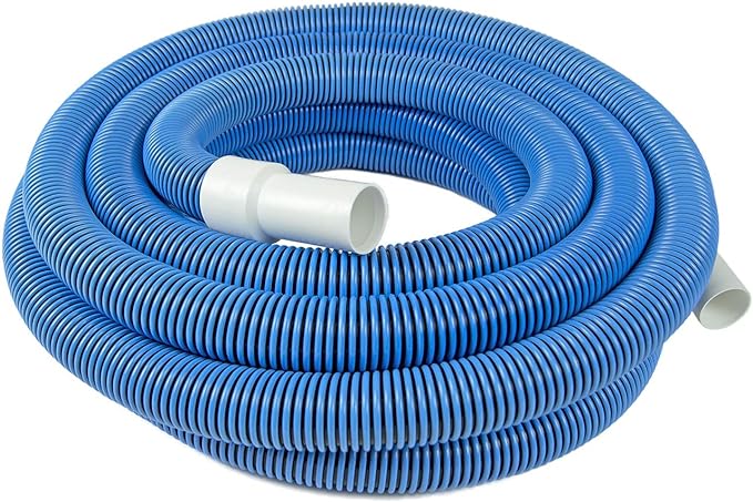 Poolmaster Manual Pool Vacuum Hose – 30 Ft x 1-1/2” for Inground & Above Ground Pools – Not for Automatic Cleaners – Kink-Free, Heavy Duty Pool Cleaner Hose with Swivel Cuff – Made in USA