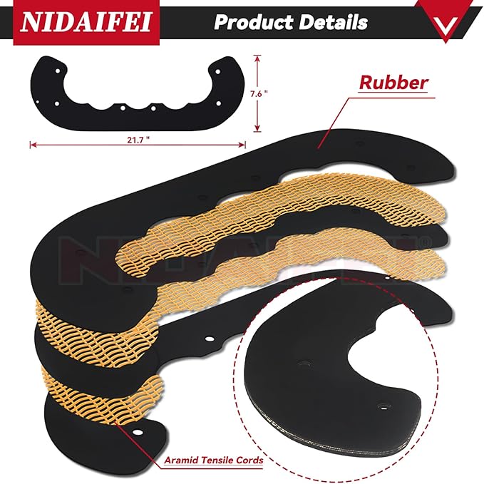 99-9313 Snow Blower Paddles with 133-5585 Scraper Blade Replaces Toro 125-1128 88-0771 55-9250 55-9251 55-9252 for Toro 210E, 210R, 421, 621, 621E, 721, 721E 721R, 721RC Snowthrowers