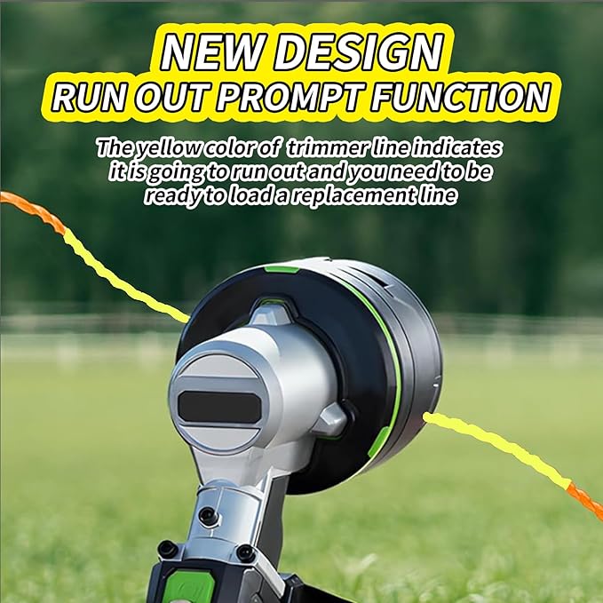 5 Pack String Trimmer Line Compatible with Ego String Trimmer 0.095" 70FT Weed Eater String Pre-Cut Dual Color Fast-positioning Triangular Twisted Trimmer Line Universal Fit Weed Wacker String