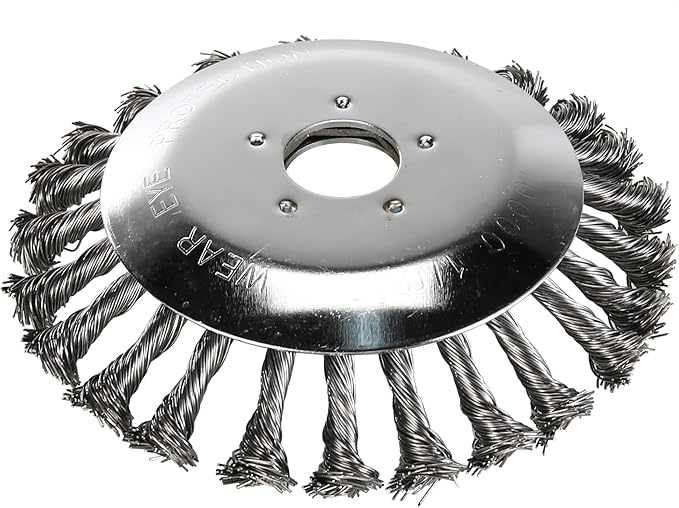 6 inch Steel Wire Trimmer Head Unbreakable Wired Trimmer Blade 2 packs of Adapters - Yard Patio Wire Weed Eater Head with Adapters for Optimal Lawn Mover String Trimmer Head Replacement Contains