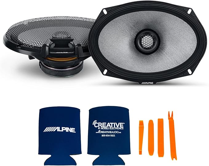 Alpine R2 Speaker Bundle -Two Pairs of R2-S69 6x9 R-Series High-Resolution Coaxial Speakers