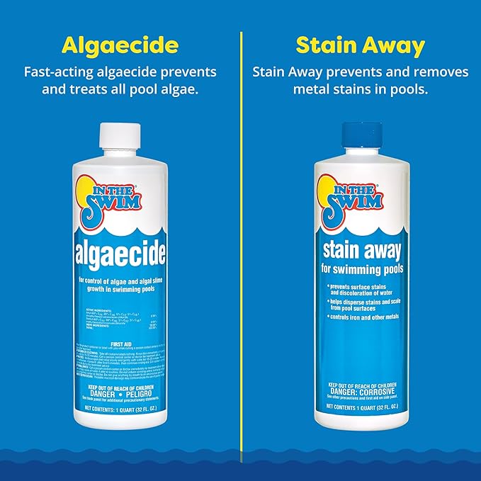 In The Swim Deluxe Chemical Value Kit and 100 Days of Summer Bundle - for Above Ground and In-Ground Pools - Easy Maintenance and Season-Long Clarity - 15K Gallons