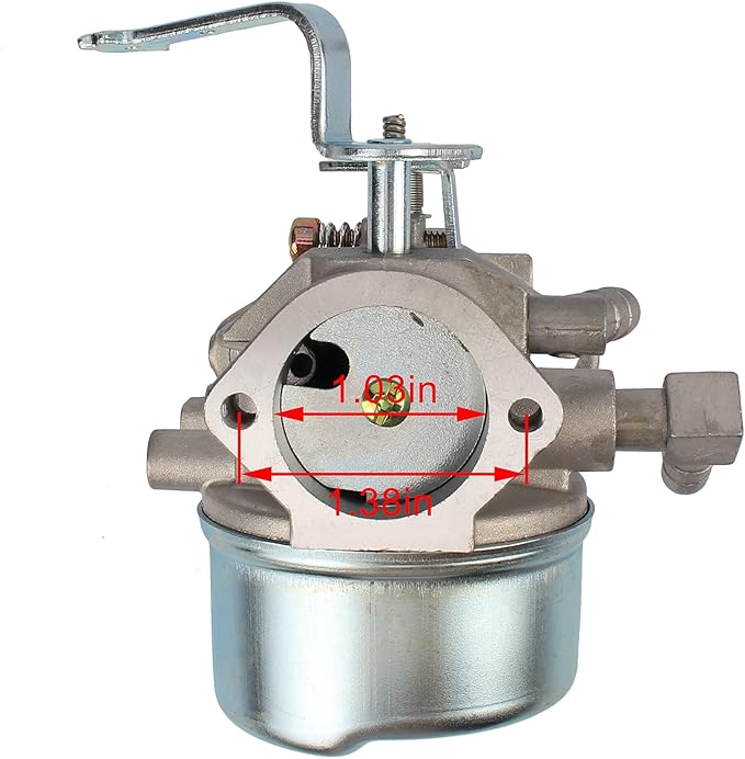 Carbhub 640152 640140 Carburetor with 07-404 Oil Circuit Switch for Tecumseh 640152A 640023 640051 640140 640152 HM80 HM90 HM100 8-10 HP Engine Snow Blower Mower 5000w Generator