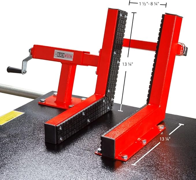 Black Widow Air Over Hydraulic UTV ATV Lift Table 2,500 lb. Maximum Capacity 60" Wide with Side Extensions