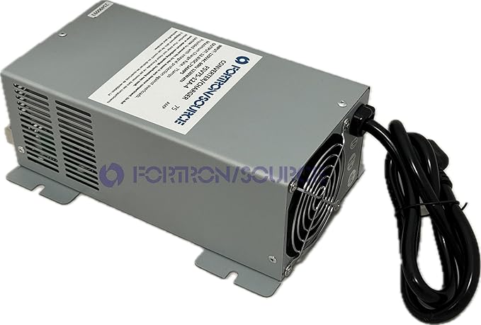 RV Power Converter | 75 Amp | 4-Stage Battery Charger | Fortron/Source SRV Series Power Supply | AC-DC Converts 120VAC to 13.75VDC | FSV75-12A-4