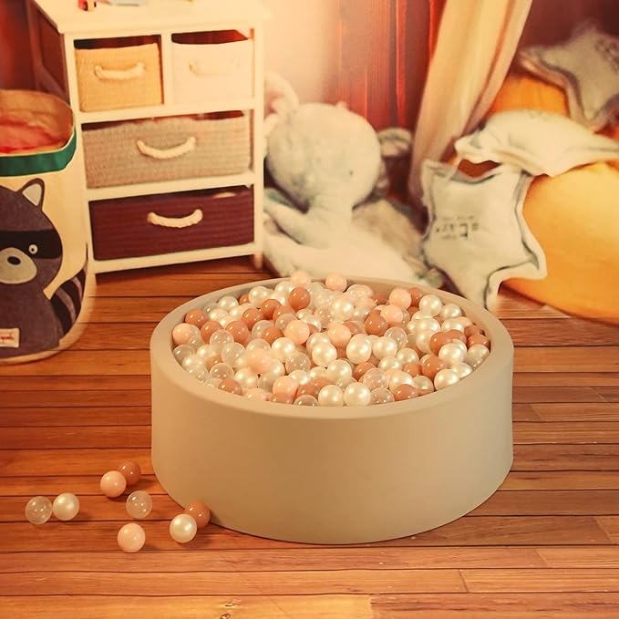 TRENDPLAY Plastic Balls for Ball Pits 2.2 Inch, Pack of 50 100 200 500 Hollow Balls, Perfect for Toddler Baby Pools,Party,Festival Decoration