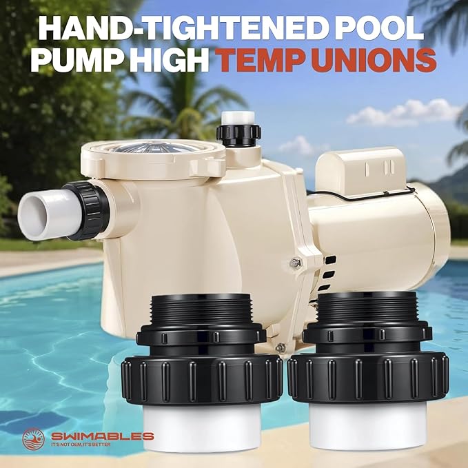 Swimables 011515 WhisperFlo 2 HP Single Speed Pool Pump - High Performance Premium WhisperFlo Pool Pumps Replacement - Quiet, Energy Efficient 2 HP Inground Pool Pump for Maximum Power