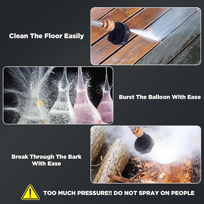Portable Cordless High Pressure Washer with 2 Removable Batteries
