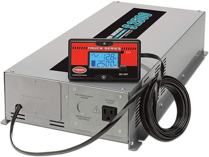 Tundra S Series - DC/AC Truck Power Inverter - Pure Sine Wave 2500W / 12V DC to 120V AC - S2500