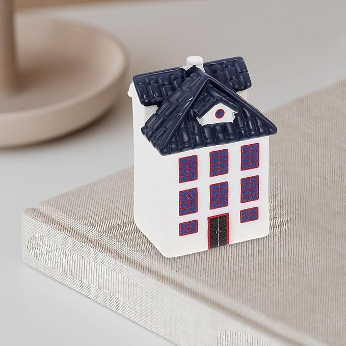 LUOZZY 6pcs Miniature Fairy Garden House Mini Cottage Figurine Miniature House Statues Dollhouse Fairy Garden Village Accessories