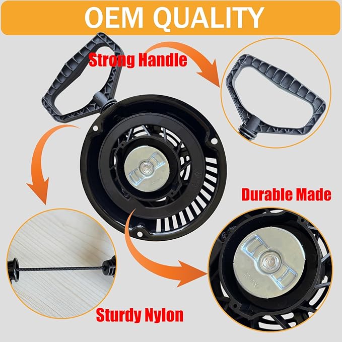 PlumPine 951-14151 Pull Start Assembly for MTD Troy Bilt Craftsman Yard Machine Cub Cadet Husky Bolens Yard-Man 208cc Engine Snow Blower Tiller Recoil Starter Pull Cord Replacement