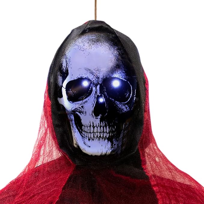 Novelty Lights Occasions Grim Reaper Halloween Inflatables, Halloween Yard Decoration, Outdoor Halloween Party Décor, 7 Feet