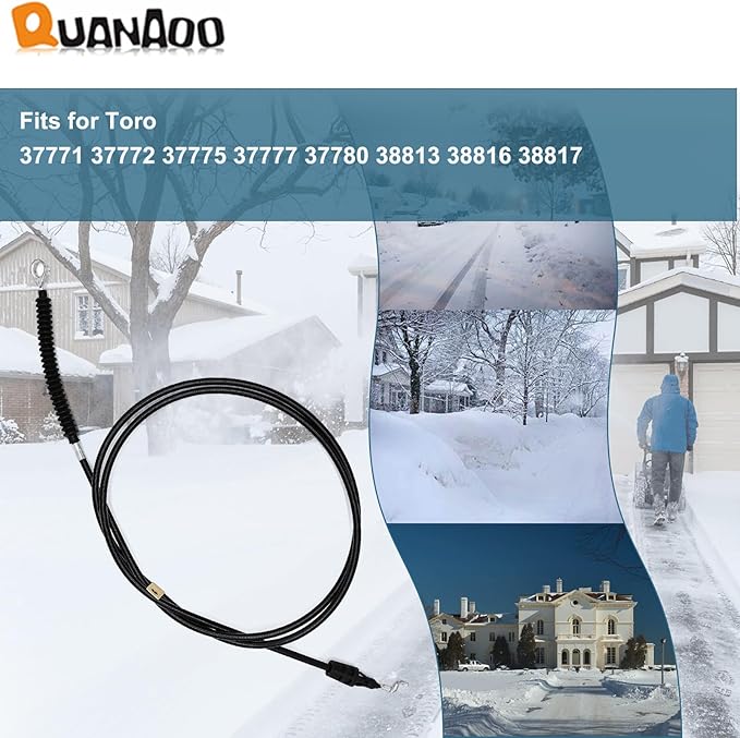 Deflector Control Cable 121-6839 for Toro Snow Blower fits Toro Power Max 37771 37772 37775 37777 37780 38813 38816 38817 Snow Thrower