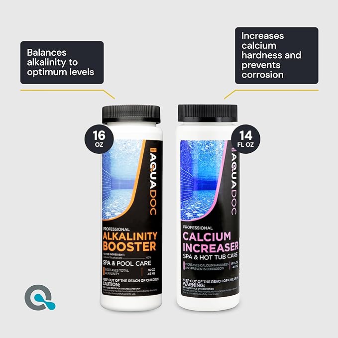 Hot Tub Chemicals Starter Kit - Chlorine Spa Starter Kit Chemicals for Hot Tub - Convenient Hot Tub Starter Kit & ph Control Kit - Effective Chlorine pH Balancer & Inflatable Hot Tub Chemical Kit