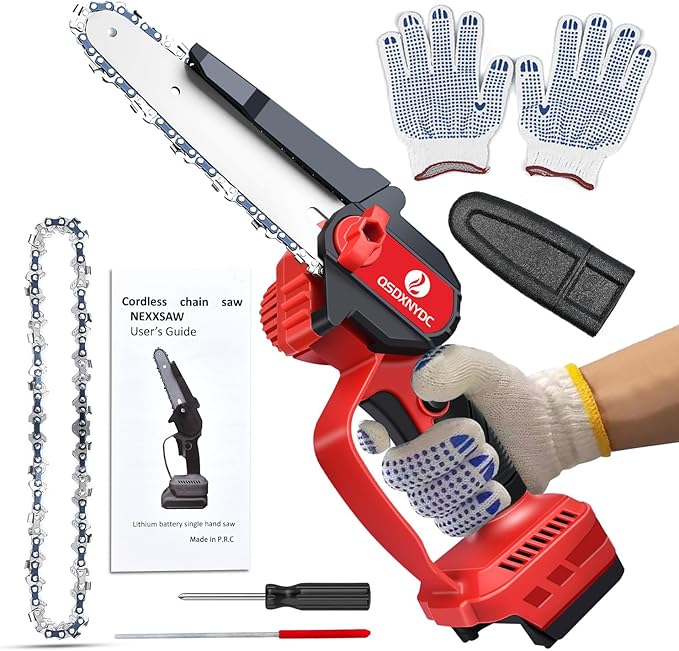 Cordless Mini Chainsaw 6 Inch for Milwaukee 18V M18 (No Battery), Brushless Portable Electric Chain Saw Tool for M18, Small Handheld Chainsaw for Pruning Shear Branch Wood Cutting Tree