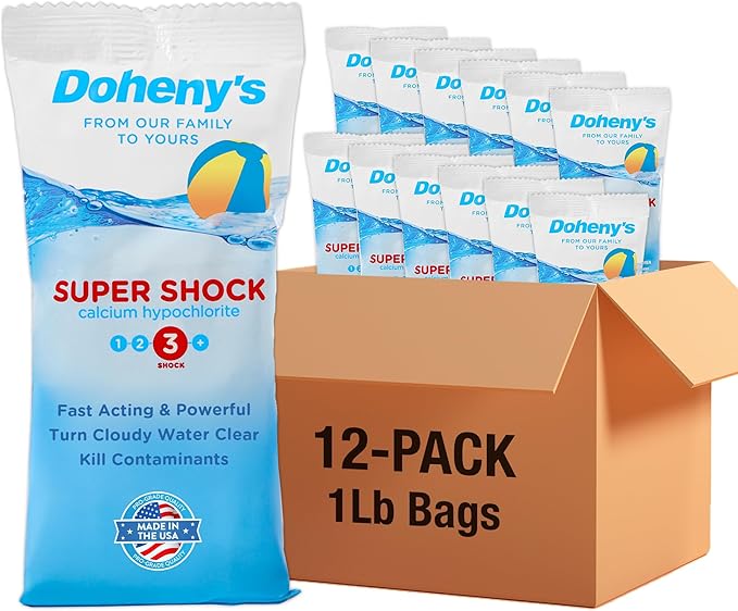 Doheny's Super Pool Shock 12 x 1 Lb Bags